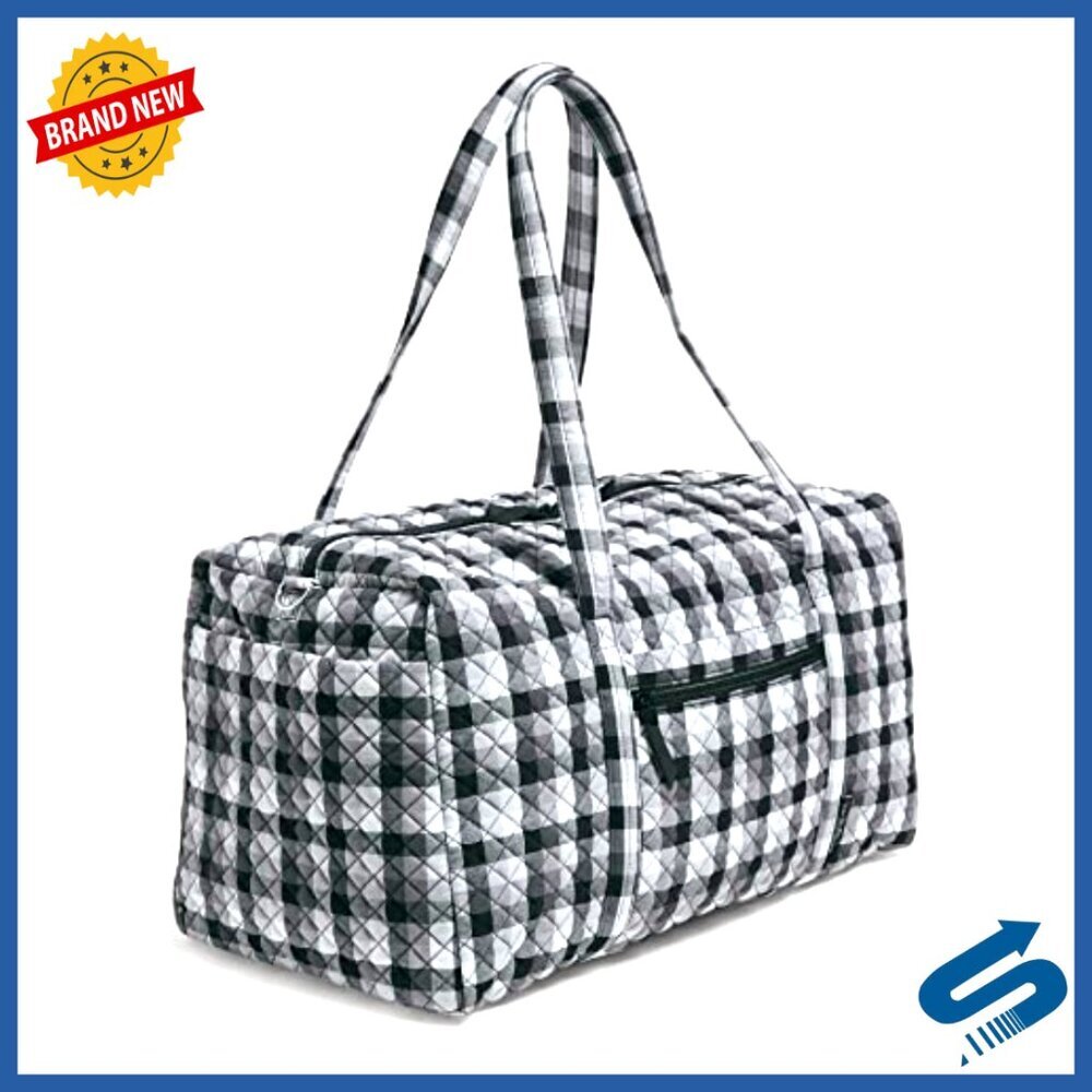 Large Recycled Cotton Travel Duffel Bag, 50L Capacity, Machine Washable - Picture 3 of 6